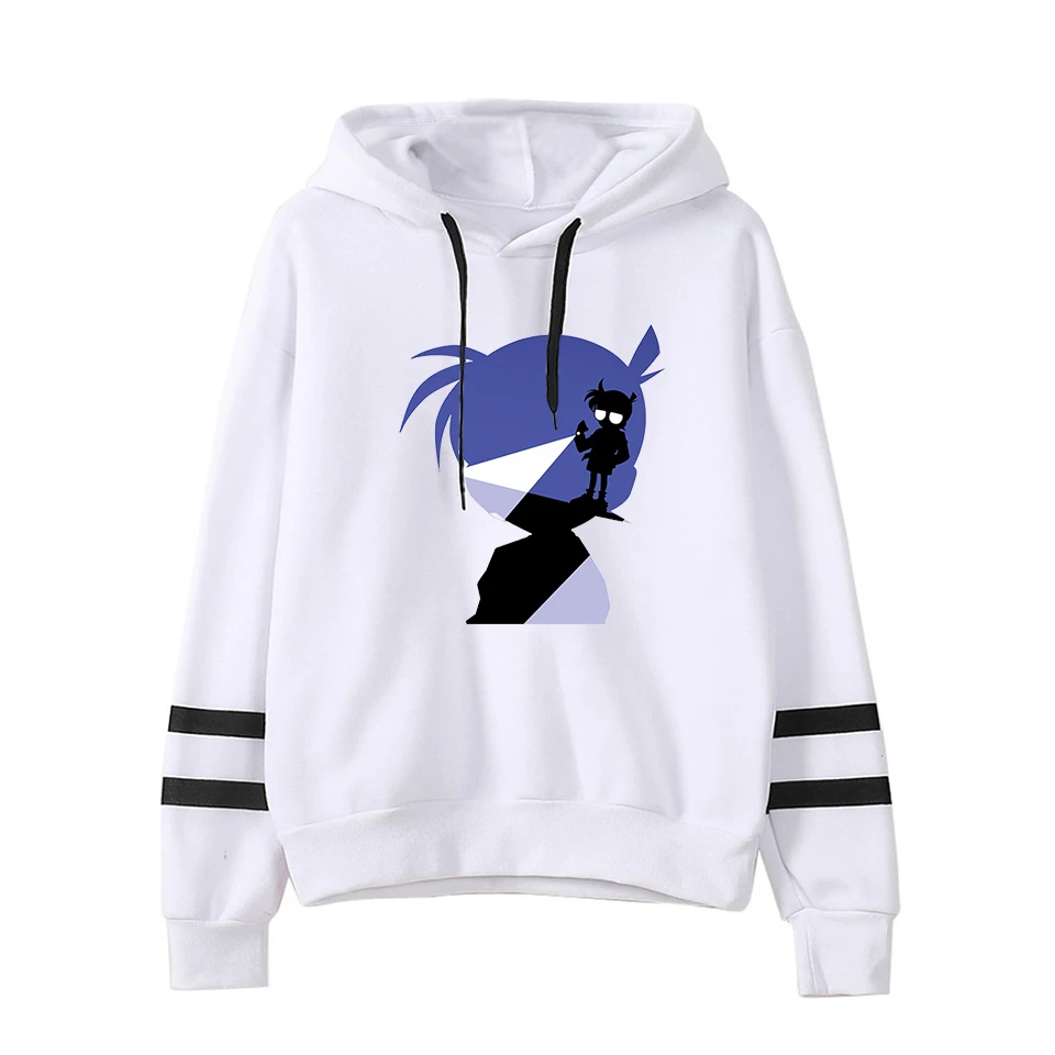 White Detective Conan Fashion Print Case Closed Hoodies Outwear Sweatshirt Casual Unisex Soft Streetwear Trendy Hot sale Clothes - Цвет: White
