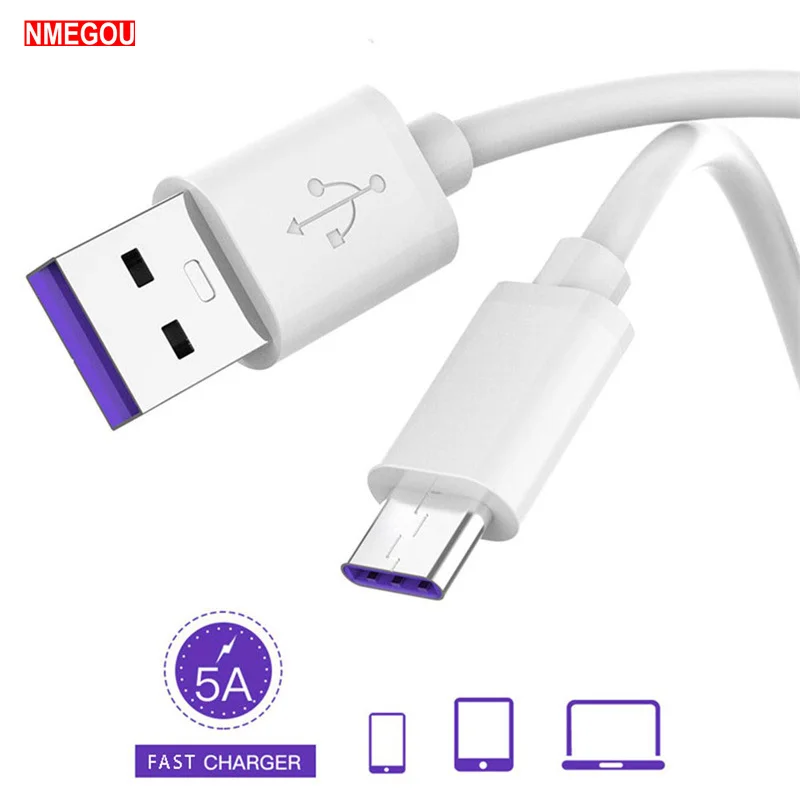 

5A Supercharge Type C USB Cable for Huawei P20 Lite P30 Pro Honor 10 20 Quick Charging Fast Charge USBC Typ C Carga Rapida Kabel