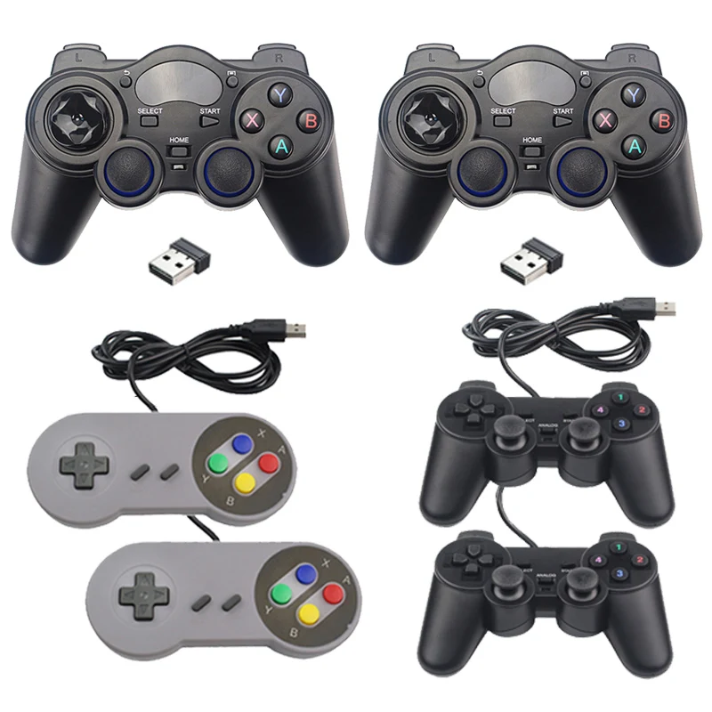  Raspberry Pi 4 2GB 4GB RAM juego kit con USB Gamepad Joystick caja acrílica tarjeta SD fuente de al