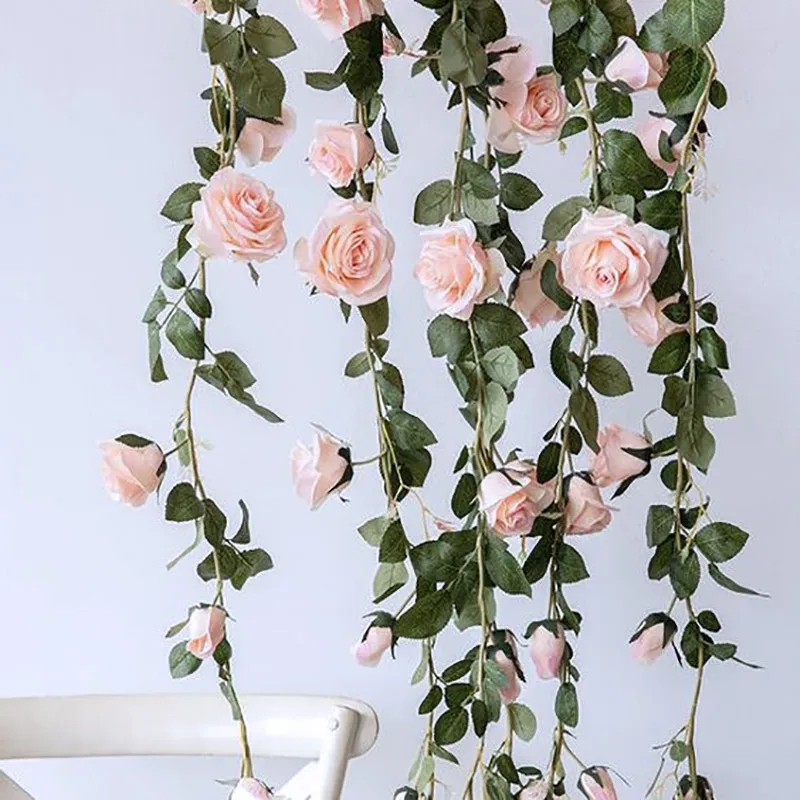 Chic Ivy Hanging Artificial Garland Flowers Plant Wedding Garden Art Decor New 