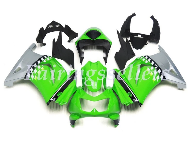Литье под давлением мотоцикл ABS Обтекатели комплект подходит для kawasaki Ninja 250R EX250 2008 2009 2010 2011 2012 2013 глянцевый синий