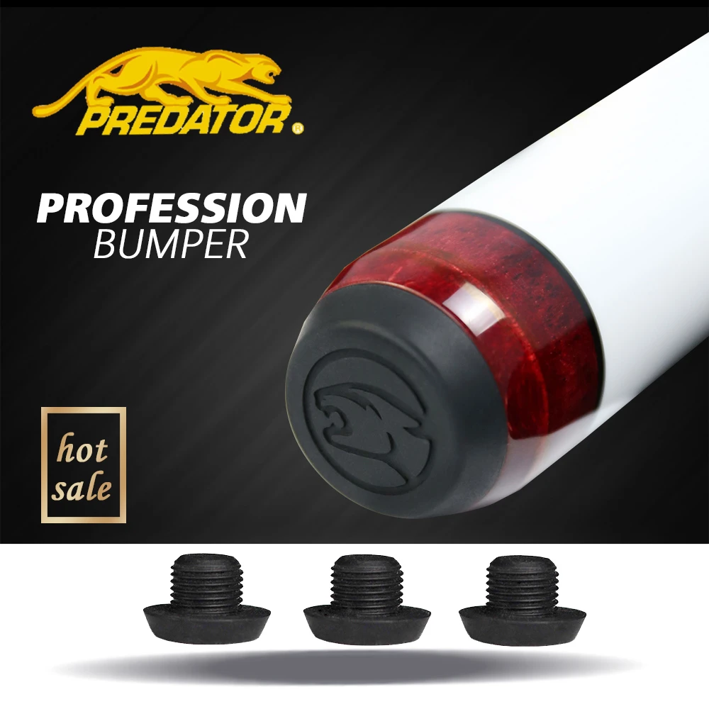 Original PREDATOR Rubber Bumper Billiards Pool Cue Bottom Protector
