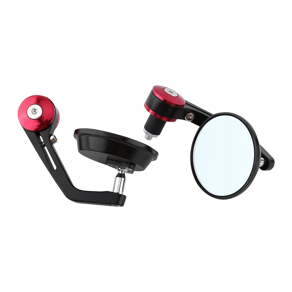 1 Pair Anti glare Round Handlebar Bar End Rear View Mirrors Side mirror