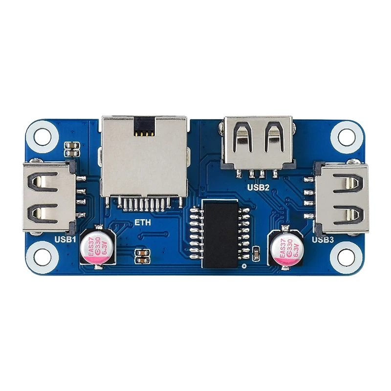 Raspberry Pi Zero 2 W Ethernet / USB HUB HAT (B) for Raspberry Pi Series 1 x RJ45 3 x USB 2.0 Interface for Raspberry Pi Zero — view 5