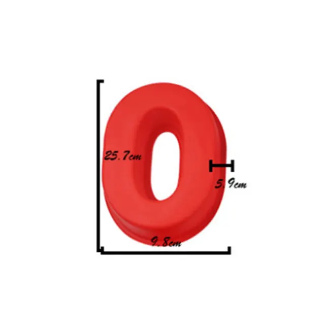 10 Inches Large Arabic Numeral Silicone Mold 0-9 Number Shape Baking Mold Wedding Birthday Anniversary Cake Decoration Tool 0
