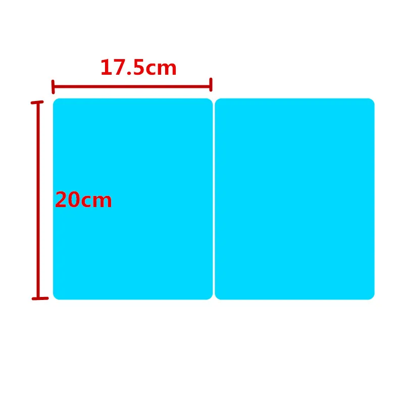 2/4 шт. автомобиль боковая Зеркало заднего вида Водонепроницаемый Анти-Туман Пленка боковое окно Стекло пленка может защитить вашу видения вождения очки солнечные очки в дождливые дни - Название цвета: 175x200mm