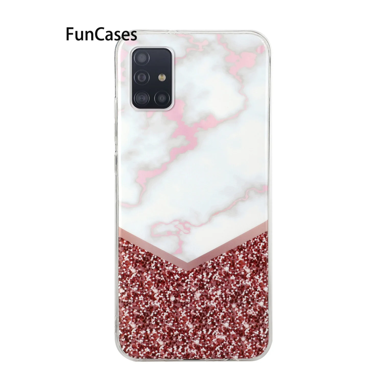Custodie Per Telefoni Per Funda Samsung A51 Lussuoso Silicone Morbido Per Etui Samsung Galaxy Cellulare A51 5G A71 A70 A50 Protect