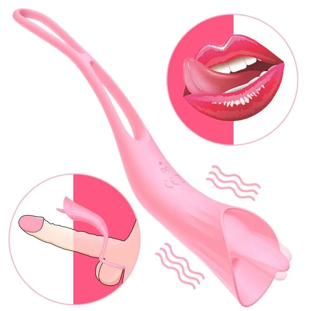 Язык Вибратор клитор стимулятор в форме пениса вибрационный G-Spot петух для