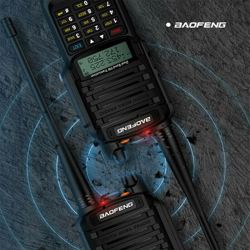 Baofeng UV-9R Plus Walkie Talkie 5 Вт 10 км Диапазон VHF UHF Двухдиапазонный портативный 2 способ радио IP67 водонепроницаемый пылезащитный высокое качество