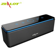 ZEALOT S7 мощный портативный Bluetooth динамик сабвуфер Hi-Fi Домашний кинотеатр звуковая аудиосистема Беспроводная поддержка колонок tf карта