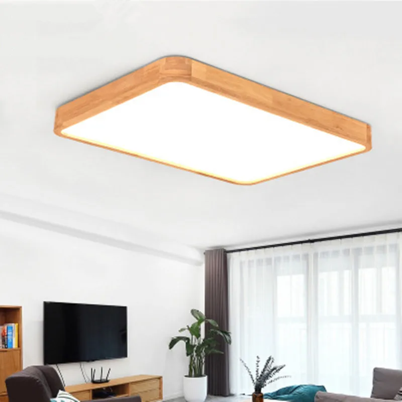 

Nordic Simple Modern OAK Wood Ceiling Lamp Ultra thin Japanese LED Ceiling Lights For Bedroom Living Room Kitchen Study Balcony