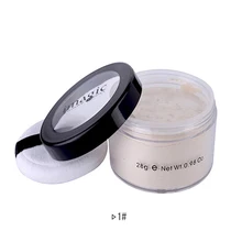 1 шт., 7 цветов, гладкая рассыпчатая пудра, прозрачная, отделочная пудра, водостойкая Косметическая пуховка для отделки лица, установка с пуховкой