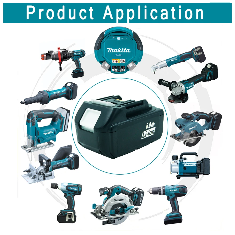 2 шт. 6000 мА/ч, BL1860 Замена для Makita 18V литий-ионный Батарея BL1830 BL1840 BL1850 BL1860B LXT400 Мощность инструменты светодиодный индикатор