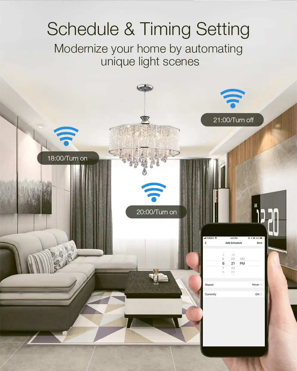 BlitzWolf BW-LT21, умный Wifi светодиодный светильник, 3000K+ RGB приложение, дистанционное управление, умный светодиодный светильник, поддержка Amazon для Echo для Google Home