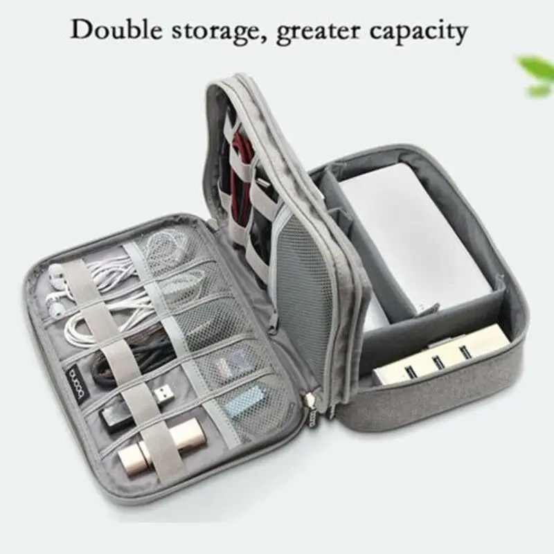 2020 HOT Travel Digital Storage Bag Cable organizer USB Charger Earphone Case Apple Watch Sport Band Oragnizer | Дом и сад