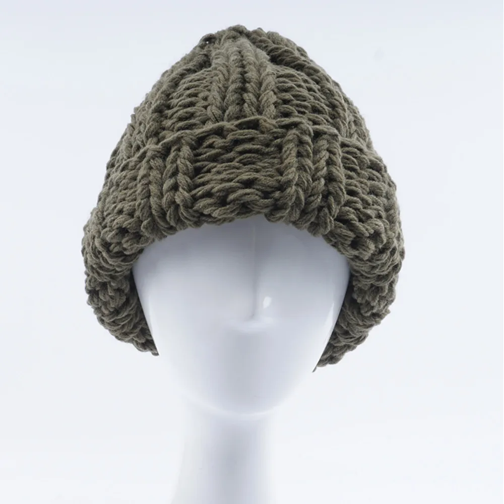 Зимняя женская шапка, новая осенняя женская теплая шапка из искусственного меха, вязаная шапка, женские шапки, Женская шляпка, женские толстые эластичные шапки