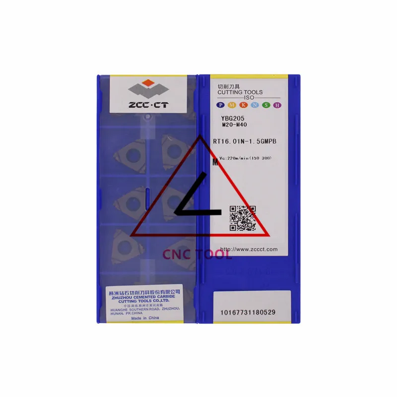 

RT16.01N-1.5GMPB YBG205 10pcs Original CHINA ZCCCT Turning Inserts