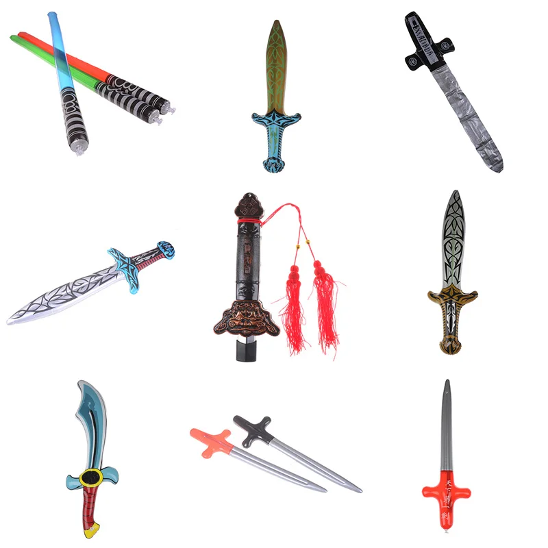 Hot Sword Stage Props Inflated Children Cosplay Inflatable Pirate Toy Toys Outdoor Fun game Playing Birthday Party Favors | Игрушки и
