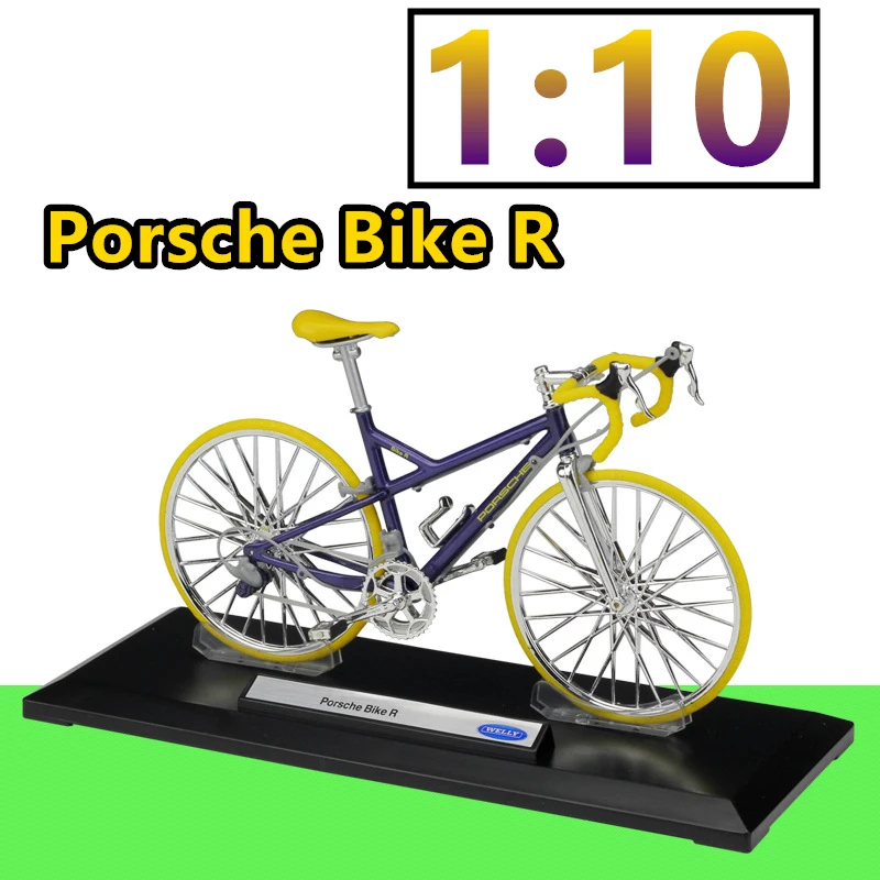 Модель мотоцикла WELLY 1:10 Porsche Audi Bike из сплава под давлением игрушка для детей