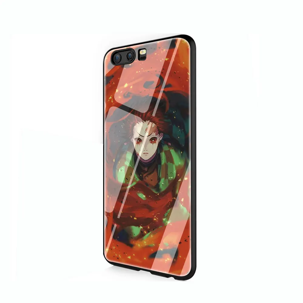 EWAU чехол для телефона из закаленного стекла Kimetsu no Yaiba, аниме, Demon Slayer для huawei mate P 10 20 30 Lite Pro Y9 Honor 8X 7A - Цвет: G12