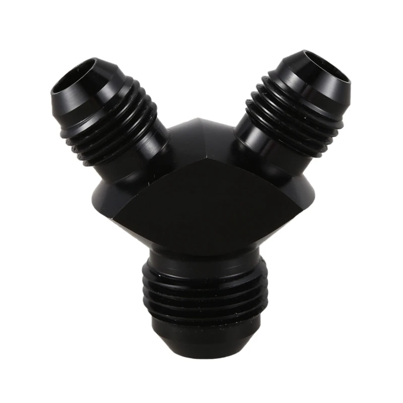 

AN8 To AN6 X 2 Aluminium Y Block Adapter Fittings Parallel Exit