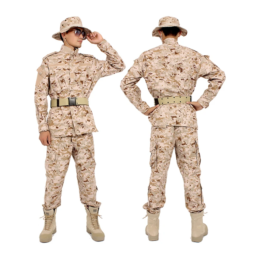  Unisex Military Tactical Uniform ACU Camouflage Combat-Proven Army Suit Outdoor Soldier Training Ai
