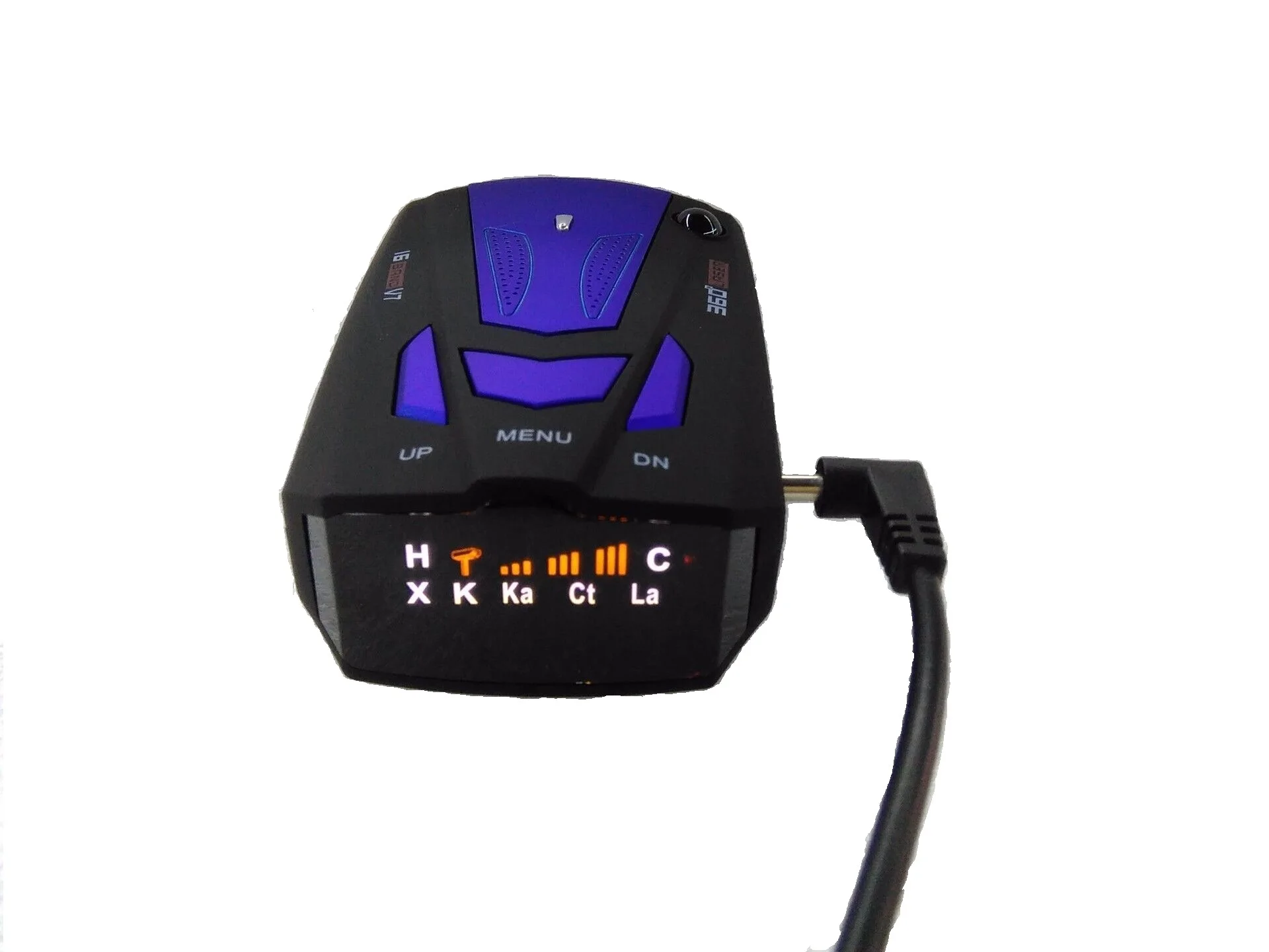 V7 автомобильный радар-детектор, русский английский, 360 градусов, полный диапазон обнаружения, голосовая сигнализация, Автоматическая сигнализация, светодиодный дисплей