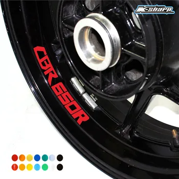 

High quality motorcycle sticker waterproof tire auto parts reflective logo sticker decoration for HONDA CBR650R CBR 650R