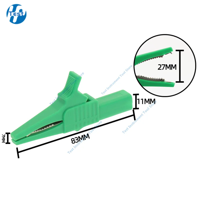 1PCS 32A 1000V Copper Alligator Clip For 4mm Banana Multimeter Pen HV Test Battery Test Clip Crocodile