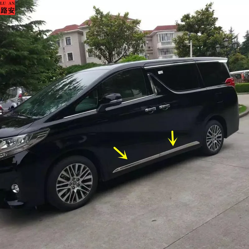 Подходит для 15-19 лет Toyota Alphard Vellfire 30 серии кузова автомобиля анти-столкновения бар корпус из нержавеющей стали Декоративная ручка do