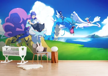 

[Self-Adhesive] 3D Pokemon 305 Japan Anime Wall Paper mural Wall Print Decal Wall Murals Belly