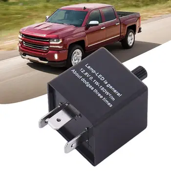 

3pins Car Motorcycle LED Flasher Relay 12V Universal Light Signal Turn Blinker Relay LED Freauency Adjustable Flasher Elect V8O4