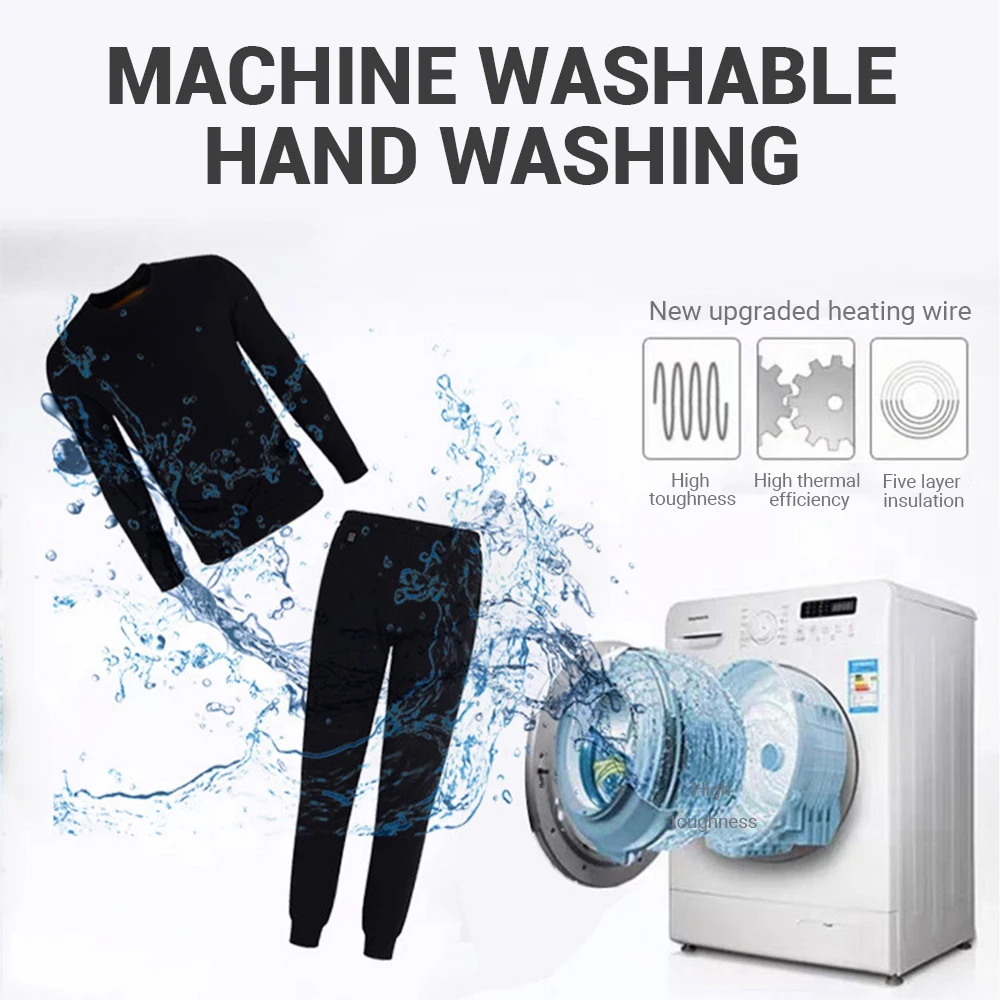 Heated Motorcycle Jacket Heating Underwear Fleece