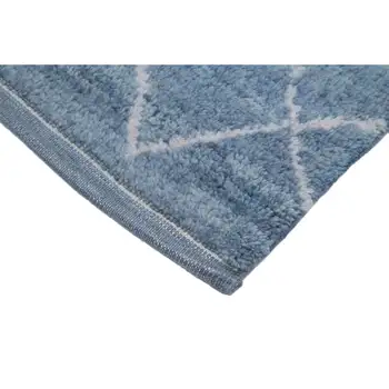 

94x364 Cm Blue Handmade Moroccan Runner Rug-3x12 Ft