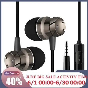 

3.5mm Turbo Earphones Metal Earbuds Stereo Earphones With Microphone Wired Control Sport Headsets 1pc