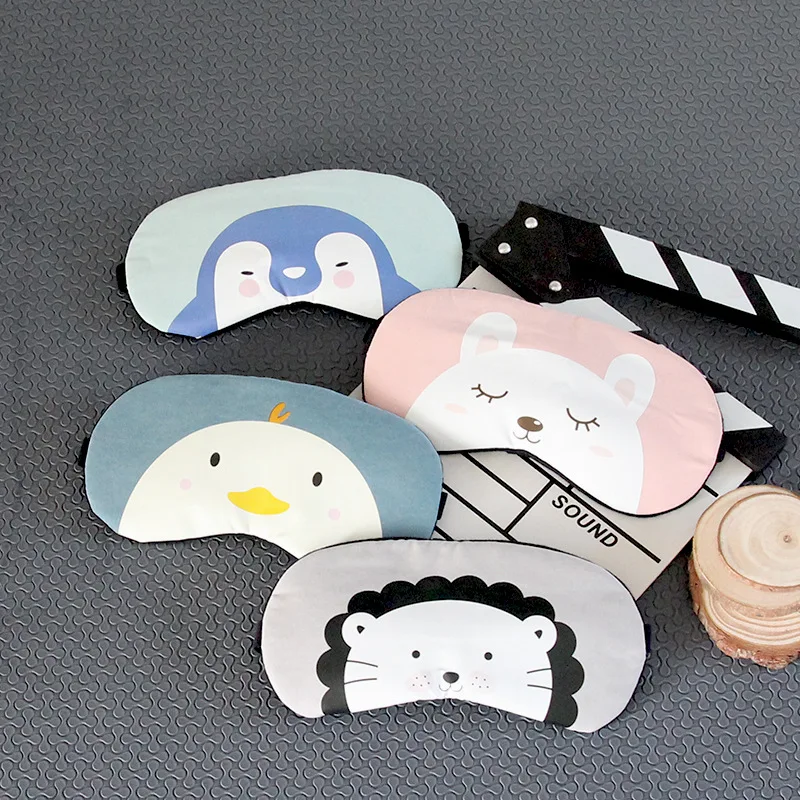 

Cute Cotton Cartoon Eye Shade Sleeping Mask Silk Eye Cover Sleep Mask Travel Eyepatch Rest Eye Band Kids Sleeping Aid Blindfolds