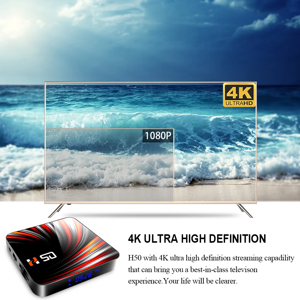 ТВ приставка Andriod 4K Smart TVBox 4 ГБ 32 64 Гб Google Voice Assisgant RK3318 Android 10 BT4.0 2 4G & 5G WIFI