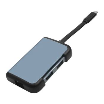

Type C HUB 1000Mbps 5 Ports Type C USB 3.0 Rj45 HUB Gigabit Ethernet Adapter for Laptop Computer Accessories