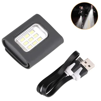 

Safety Jogging Led Hiking Flashlight Night Running Light Warning USB Rechargeable Outdoor Waterproof