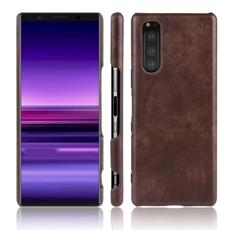 

For Sony Xperia 5 ShockProof luxury PU Leather Hard Back Cover Case For Sony Xperia5 Phone Case