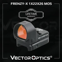Vector Optics-mira de punto rojo Frenzy-X 1x22x26 MOS, colimador de caza, compatible con pistola Glock 17, 9mm, 223, 300Win, IPX6, vibración