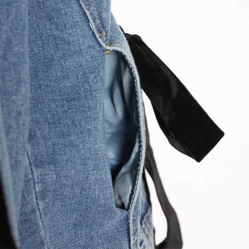 Джинсовая куртка женская винтажная блуза с длинным рукавом и шнуровкой джинсовые куртки Женская Весенняя Осенняя Базовая куртка ветровка повседневная женская одежда