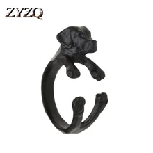ZYZQ милые кольца в форме щенка, модные регулируемые Открытые Кольца для женщин, милый подарок на день рождения