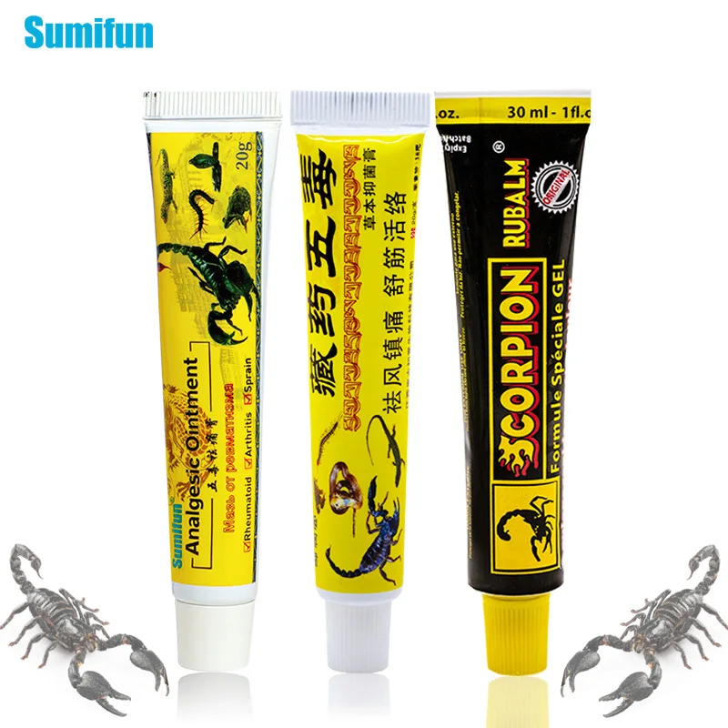 Мазь скорпиона мазь для снятия болевых ощущений Sumifun травяной крем от