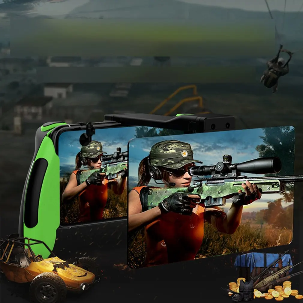  Gamepad Amplifier Mobile Screen Magnifier Game Controller Grip & L1r1 Game Triggers For Pubg Iphone