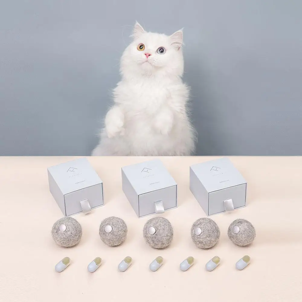 Xiaomi Youpin кошачья мята игрушка для кошки в виде шара натуральный здоровый котенок съеденный лизание закуски домашнее животное кошка подарок кошка пристрастие кошачья мята