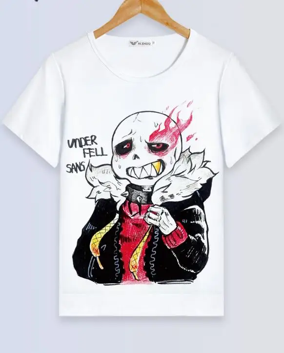 Детские Взрослые Семейные рубашки аниме Cos Undertale Frisk Toriel SansCasual Футболка Топ Sans Chara