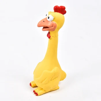 

1 Pcs Dog Safe Latex Screaming Chicken Toys Pet Chew Squeaky Funny Sound Toy TB Sale
