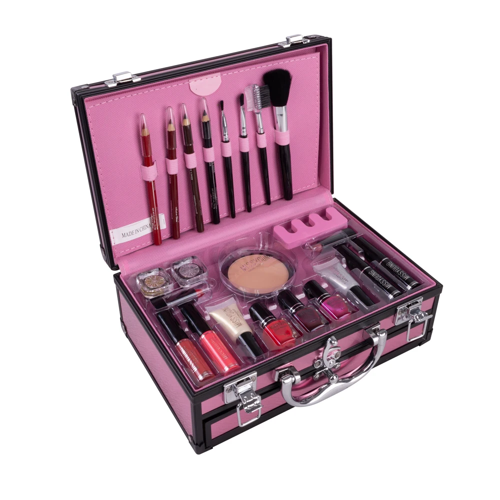 plukke artilleri foretage Professional Makeup Set Box Suitcase Makeup Kit Lipstick Makeup Brushes  Nail Polish Set Cosmetic For Makeup Eyeshadow Palette