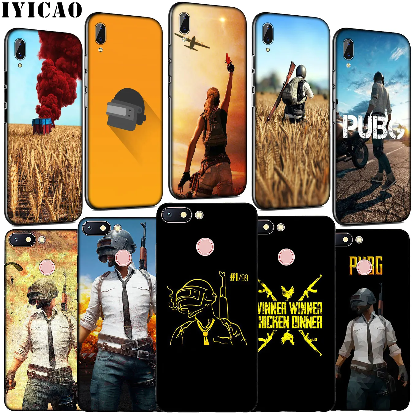IYICAO PUBG 98K игровой чехол для телефона из мягкого силикона Xiaomi Redmi Note 8 8T 8A 7 7A 6 6A 5 5A K30